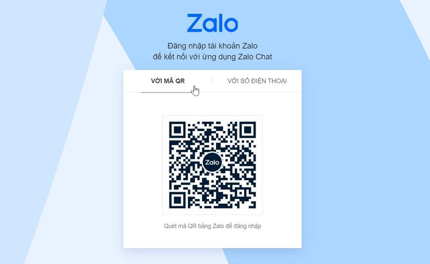 Đăng nhập Zalo web bằng mã QR của điện thoại